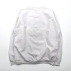 Made in the USA, 90s BAC PREMIER College Embroidered Sweatshirt, Size M, White, Cotton, Pique, Fleece-Lined, CELESTIAL