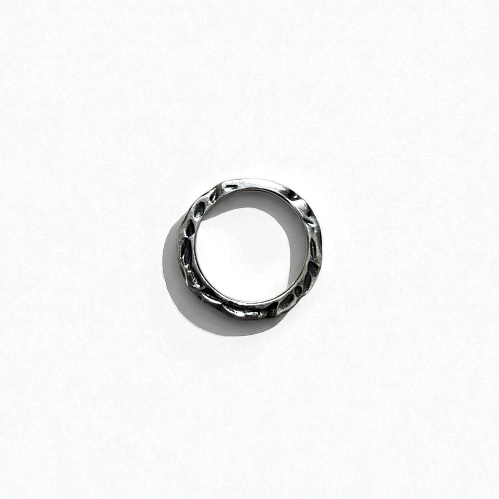 Vintage Silver Ring Hammered Texture ハンマーワーク 槌目 リング 指輪 13号 シルバー 925