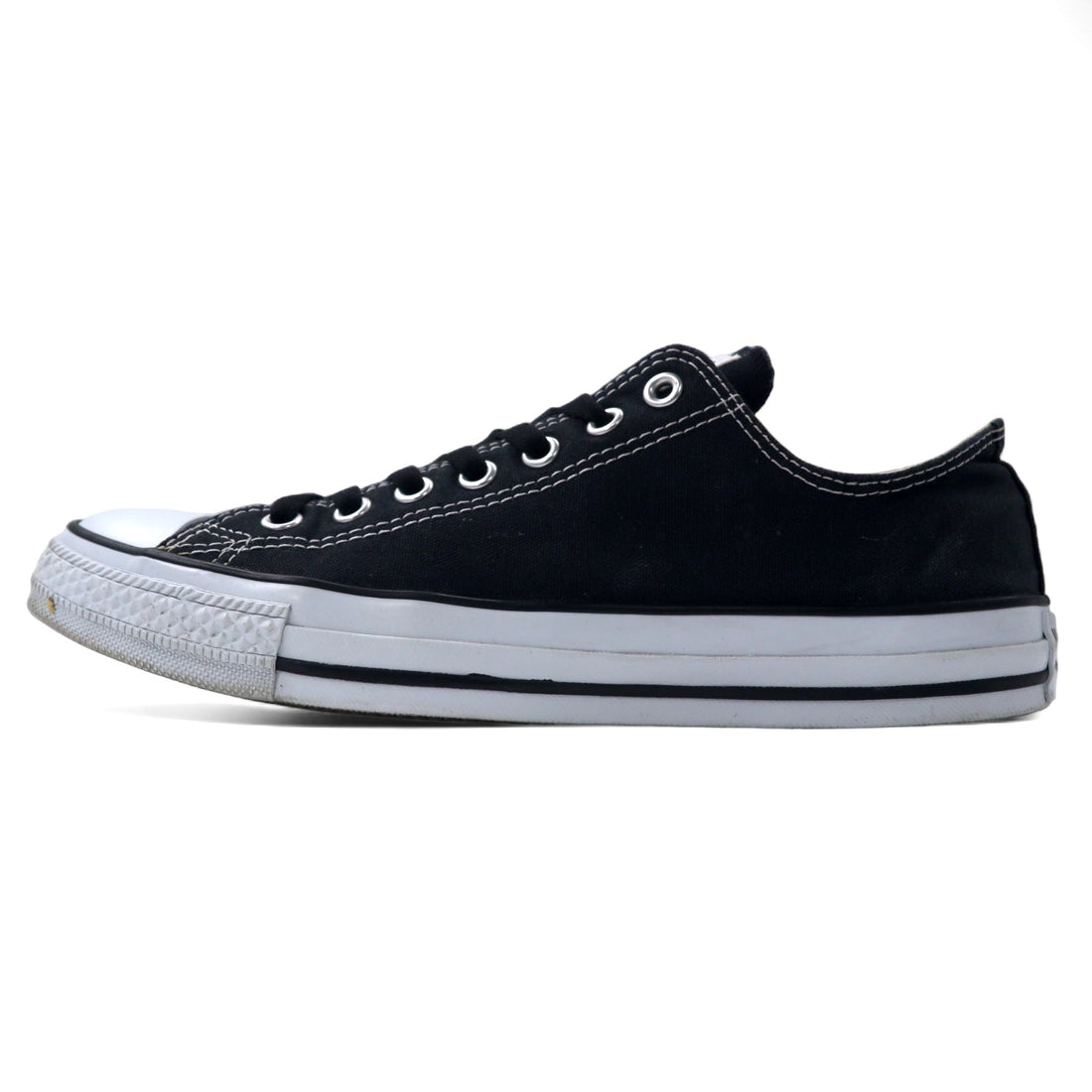 日本然リトテ-古着オンライン-CONVERSE オールスター スニーカー 27.5cm ブラック キャンバス-CONVERSE All Star Sneakers US9.5 Black Canvas