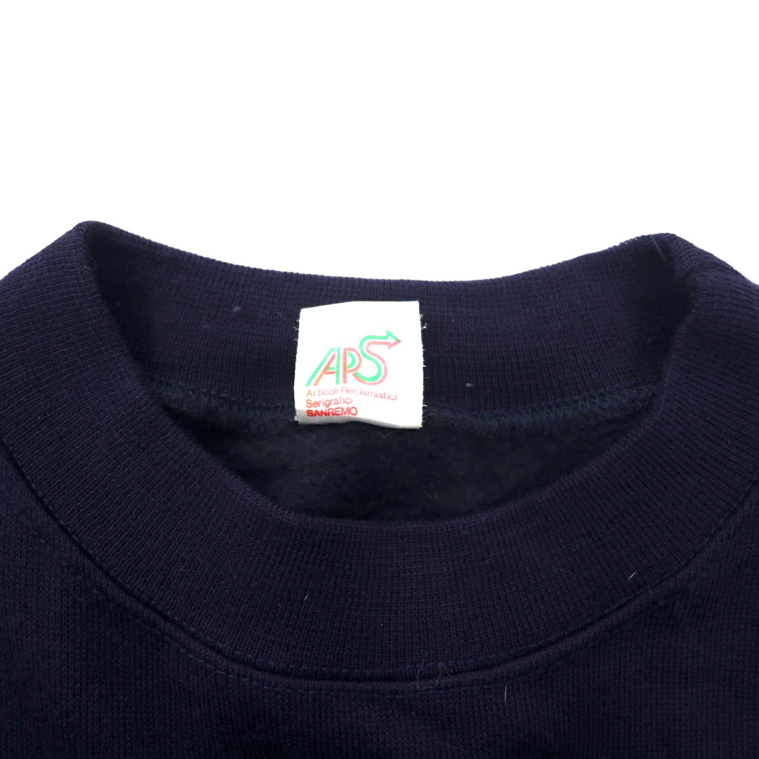 ARS イタリア製 マリン刺繍 スウェット XL ネイビー コットン 裏起毛 Ocean Majesty