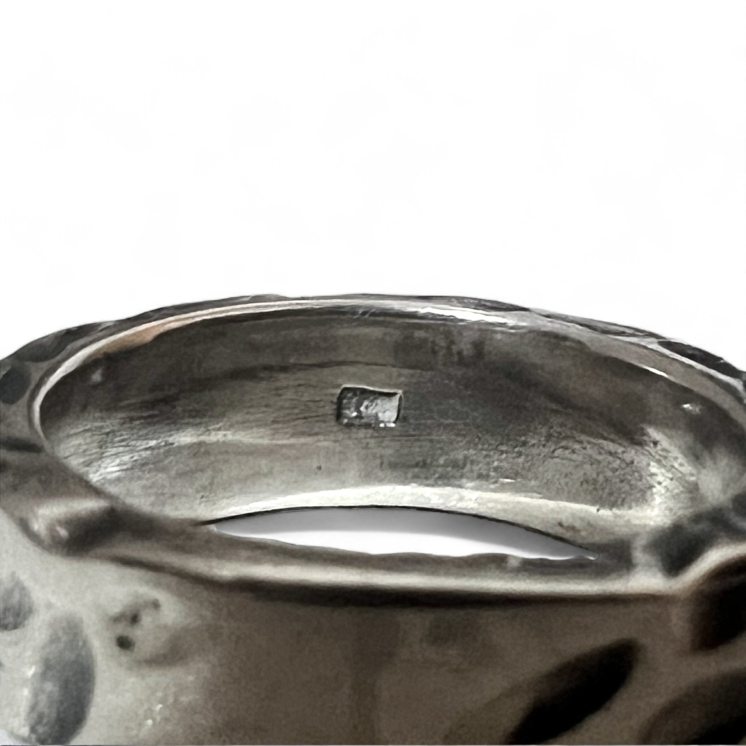 Vintage Silver Ring Hammered Texture ハンマーワーク 槌目 リング 指輪 13号 シルバー 925