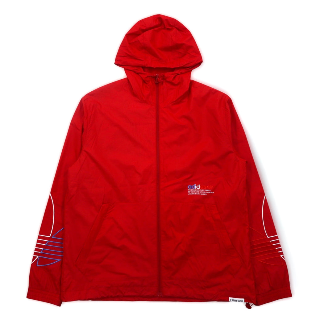 adidas originals アディカラー ウィンドブレーカー ナイロンジャケット M レッド トレフォイルロゴ Adicolor FTO Windbreaker Jacket GN3561