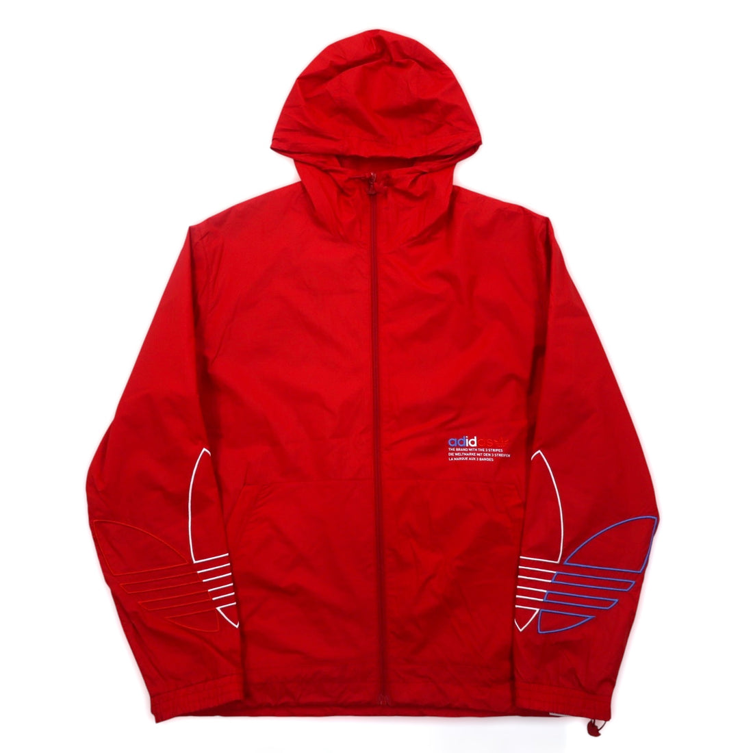 adidas originals アディカラー ウィンドブレーカー ナイロンジャケット M レッド トレフォイルロゴ Adicolor FTO Windbreaker Jacket GN3561