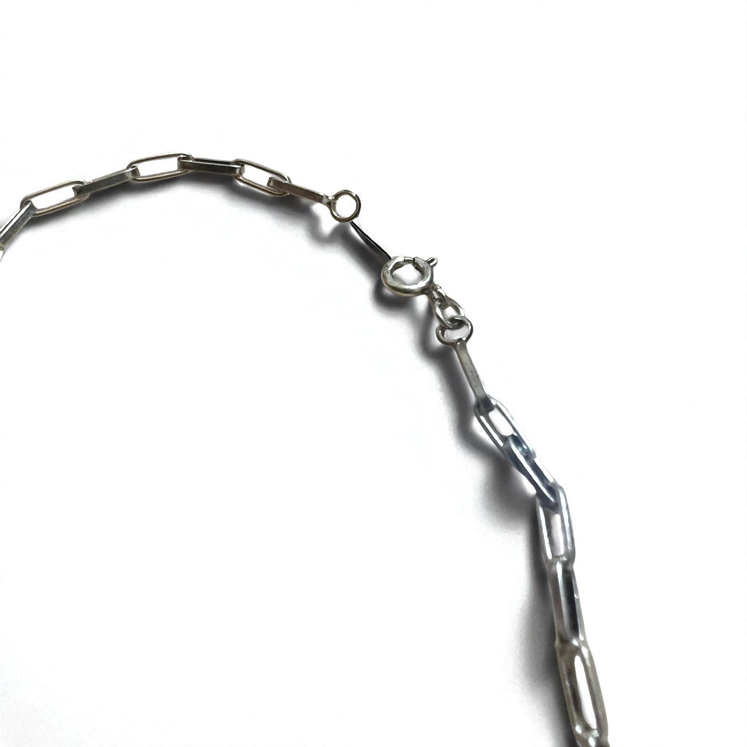 Vintage White Turquoise Necklace, Indian Jewelry, White Turquoise, Hopi Chain Necklace, Sterling Silver, Hallmark M Stamp