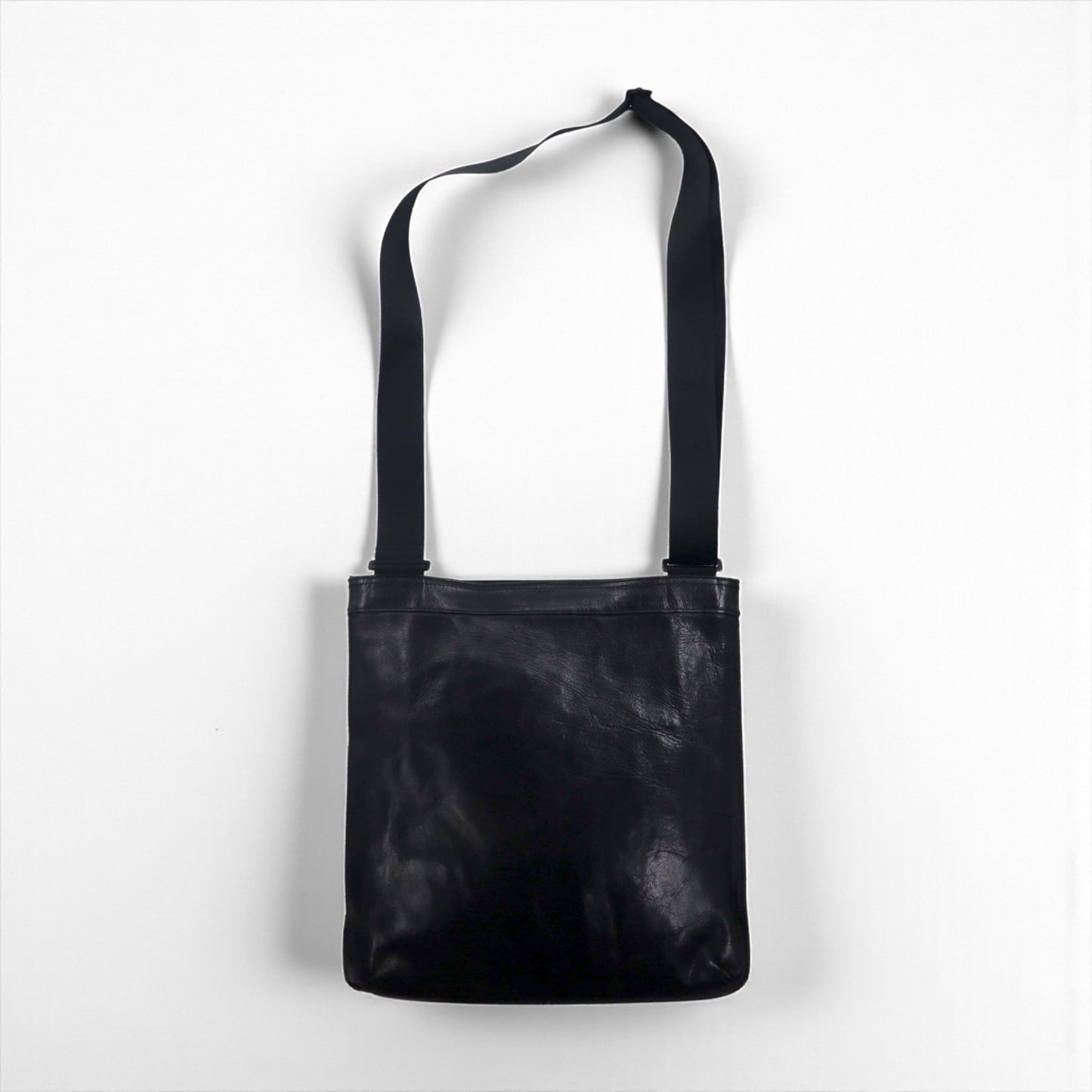 PORTER ( 吉田カバン ) 日本製 オールレザー ショルダーバッグ サコッシュ ブラック レザー クロスボディ