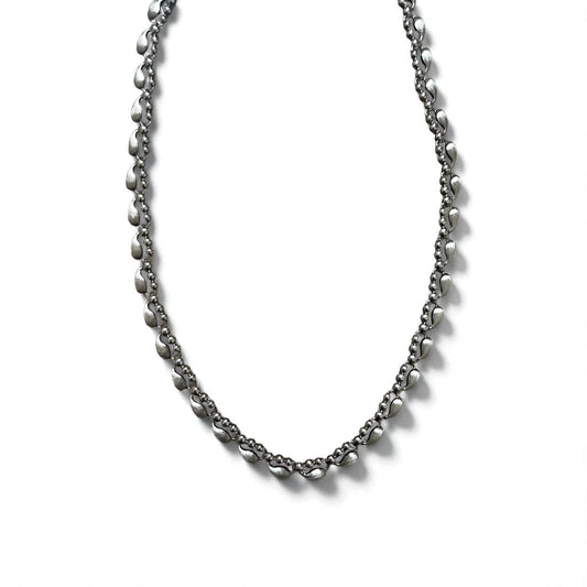 Vintage Silver Necklace ティアドロップ 2WAY ネックレス 2連 ブレスレット PT100 SV シルバー プラチナ