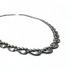 Vintage Silver Necklace ティアドロップ 2WAY ネックレス 2連 ブレスレット PT100 SV シルバー プラチナ