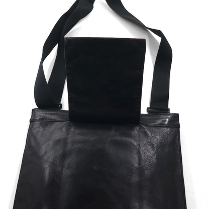 PORTER ( 吉田カバン ) 日本製 オールレザー ショルダーバッグ サコッシュ ブラック レザー クロスボディ