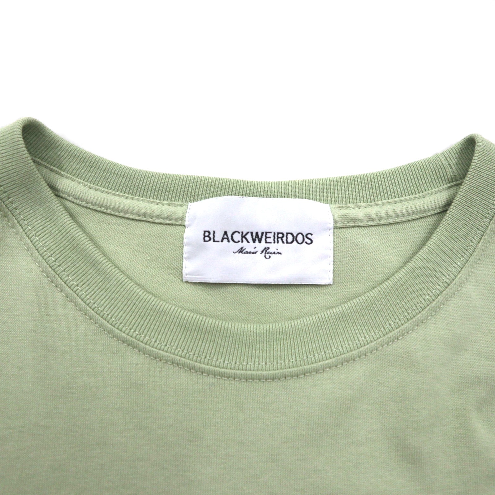 BLACKWEIRDOS Printed DAG Tee, Size L, Green, 24SP-T502, Made in Japan