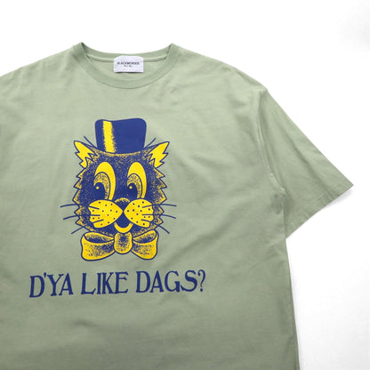 BLACKWEIRDOS プリント DAG Tee Ｔシャツ L グリーン 24SP-T502 日本製