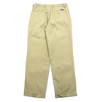 NAUTICA タック ワイド チノパンツ L ベージュ CLASSIC FIT コットン RIGGER