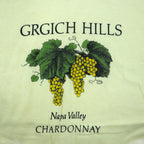 Hanes 80年代 USA製 BEEFY-T ヴィンテージ シングルステッチ Tシャツ XL イエロー GRGICH HILLS