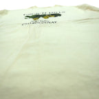 Hanes 80年代 USA製 BEEFY-T ヴィンテージ シングルステッチ Tシャツ XL イエロー GRGICH HILLS