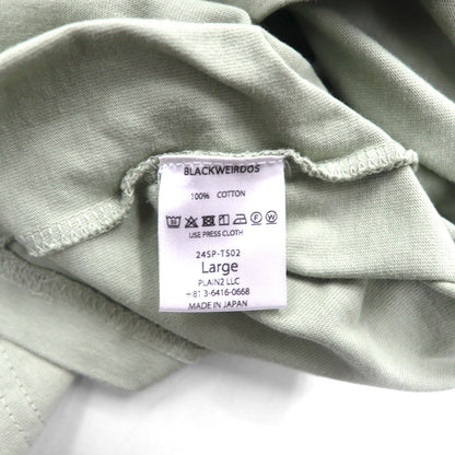 BLACKWEIRDOS プリント DAG Tee Ｔシャツ L グリーン 24SP-T502 日本製