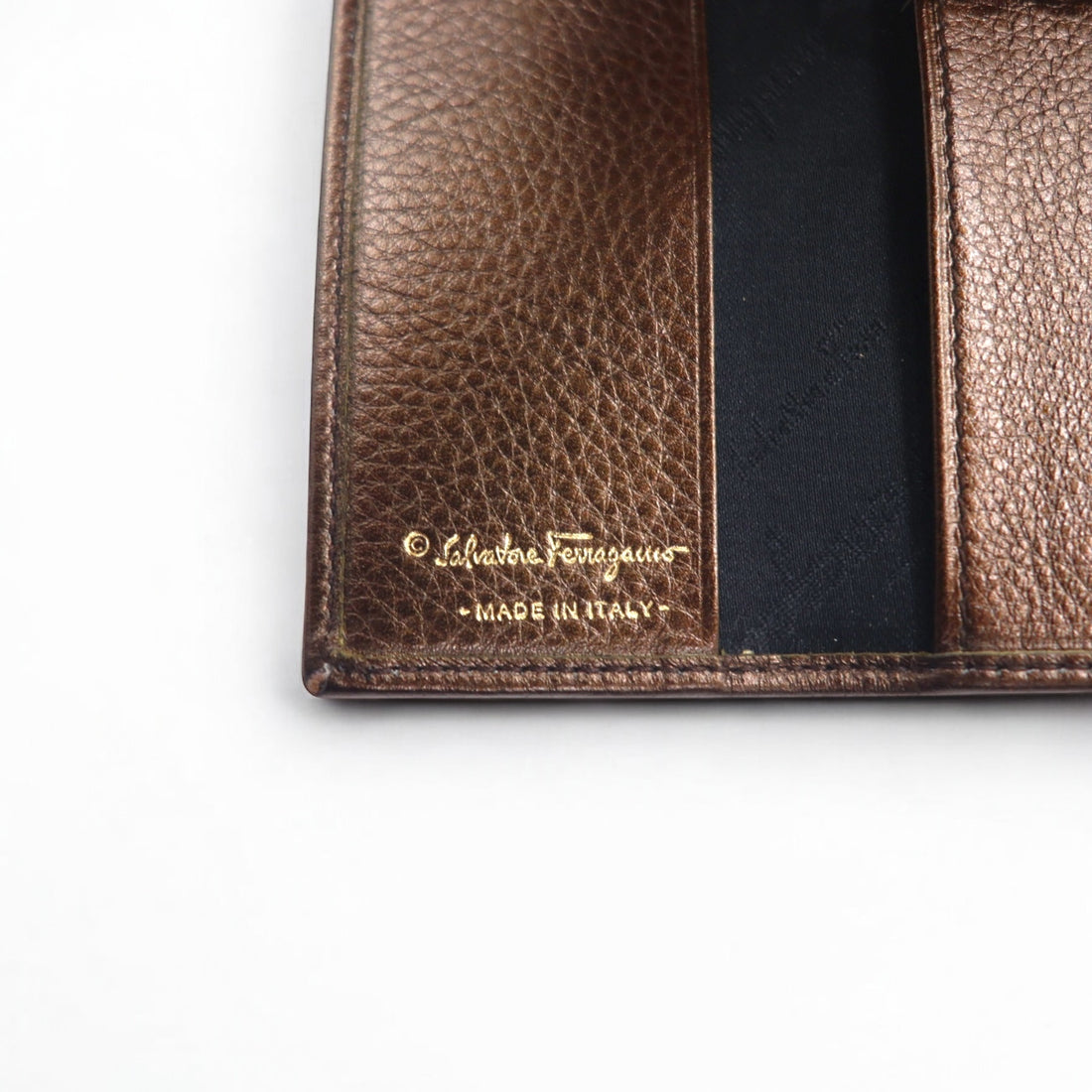 Salvatore Ferragamo Made in Italy 6-ring Gancini pony key case, leopard print, brown AQ-221787