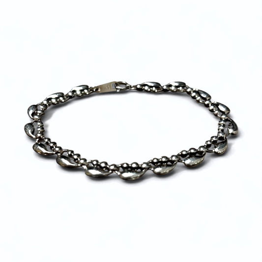 Vintage Silver Bracelet ティアドロップ ブレスレット PT100 SV プラチナ シルバー