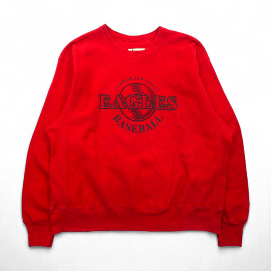 Champion リバースウィーブ PREMIUM REVERSE WEAVE スウェット XL レッド 裏起毛 ベースボール EAGLES BASEBALL