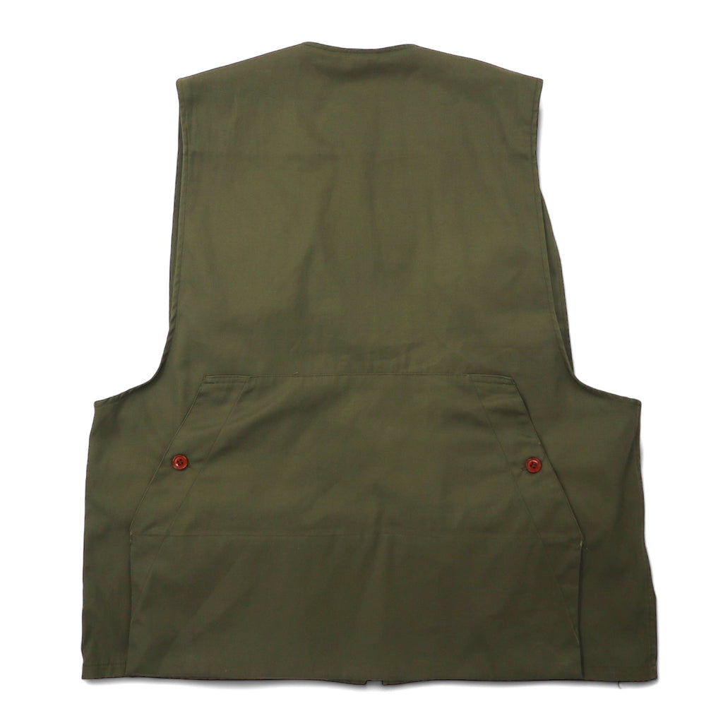 Euro Vintage Euro Vintage Military Travel Vest XL Khaki Polyester Cotton MILITARY TRAVEL VEST