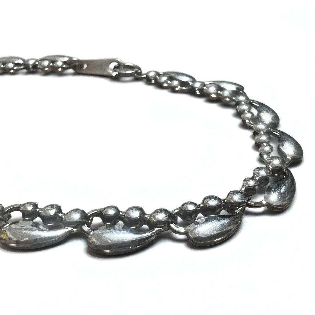 Vintage Silver Bracelet ティアドロップ ブレスレット PT100 SV プラチナ シルバー