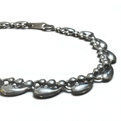 Vintage Silver Bracelet Teardrop Bracelet PT100 SV Platinum Silver