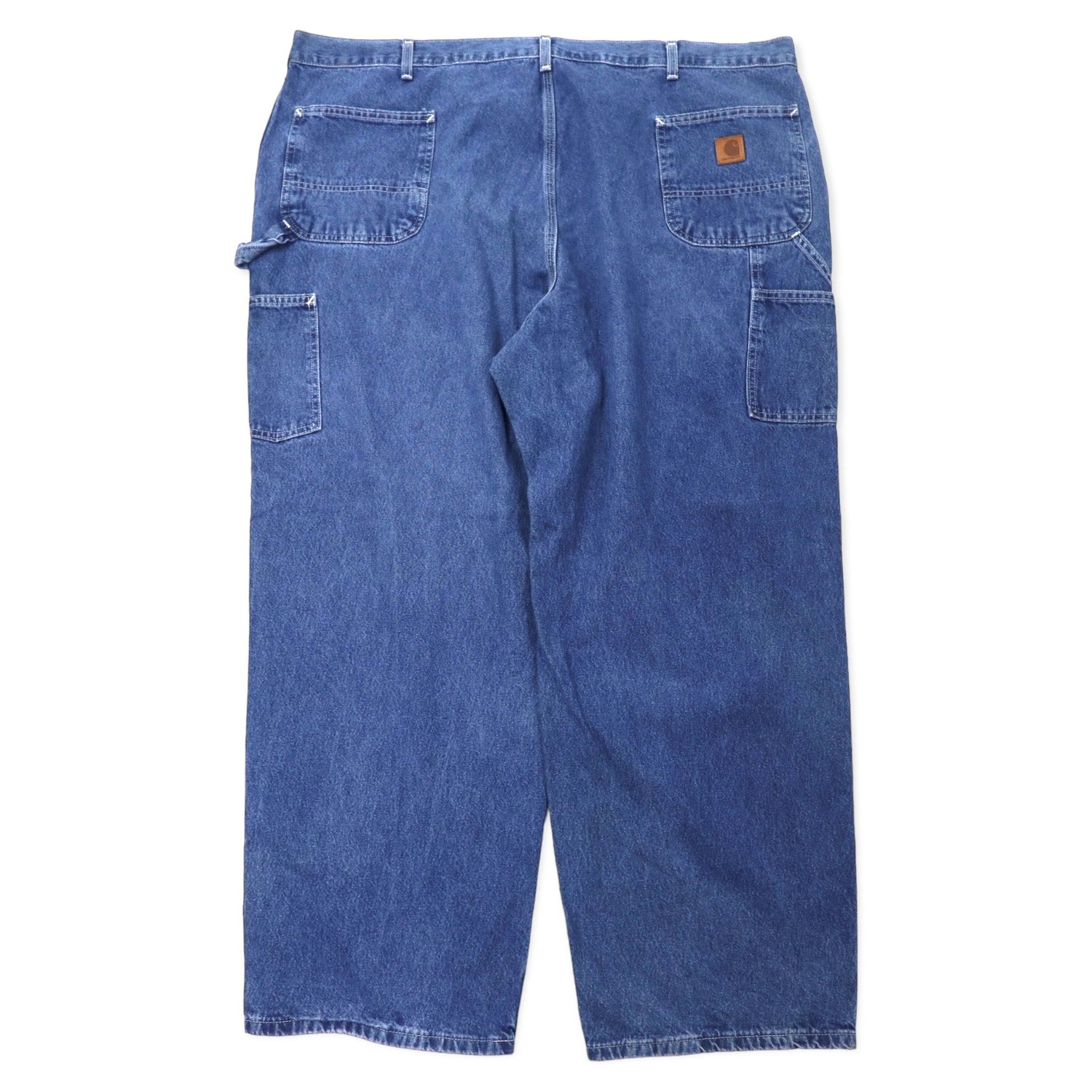 Carhartt ルーズフィット ペインター デニムパンツ 48 ブルー コットン B13 Loose Fit Work Dungaree ...