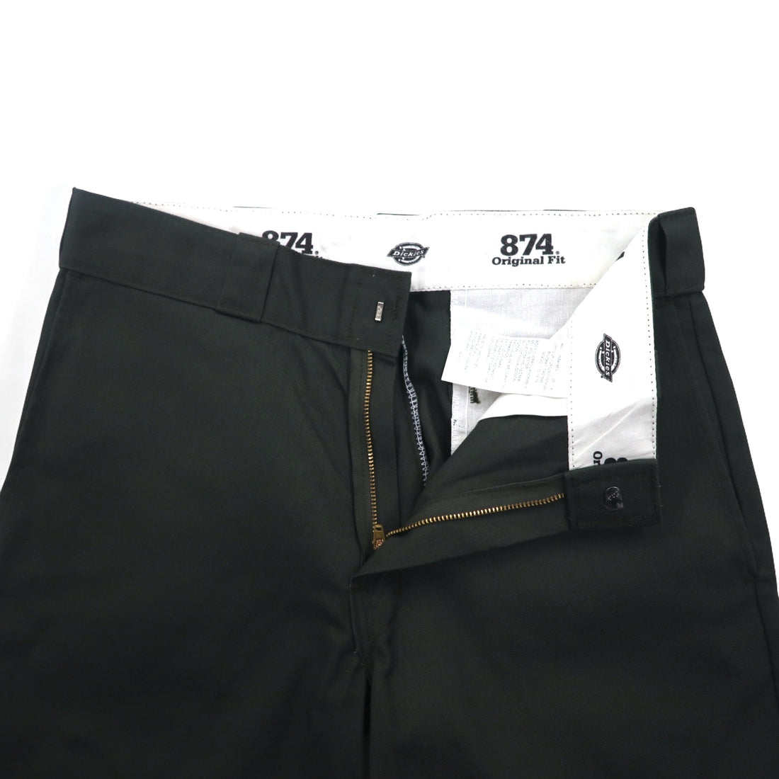 Dickies 874 チノパンツ ワークパンツ M カーキ ポリエステル コットン ホンジュラス製