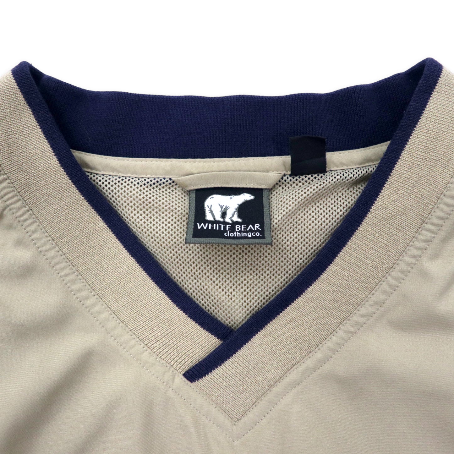 WHITE BEAR CLOTHING Co. ピステ プルオーバー ナイロンジャケット 2XL ポリエステル メッシュライナー US企業 刺繍 ビッグサイズ