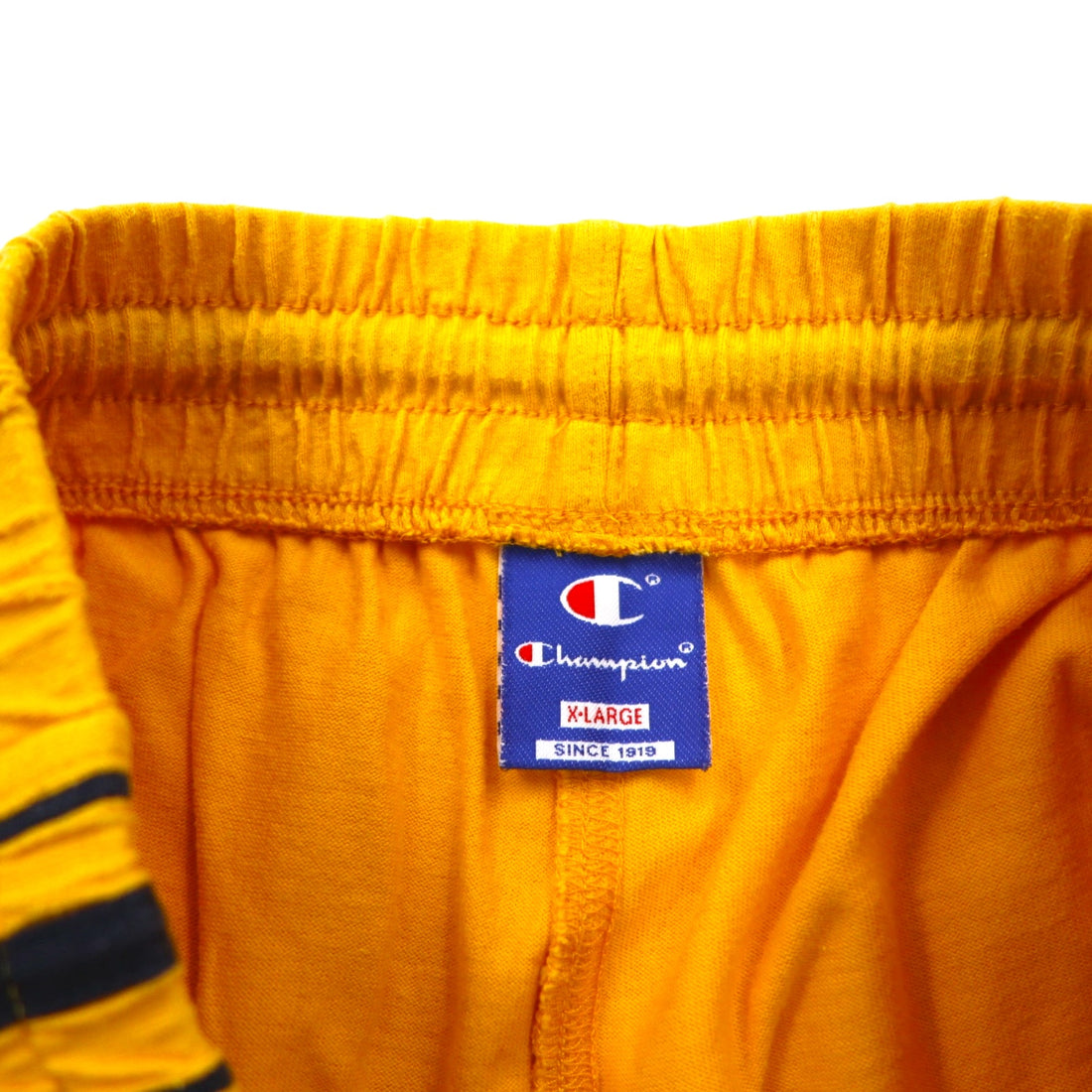 Champion 90s Easy Shorts, Half Pants, XL, Yellow, Blue Embroidered Tag, Basketball