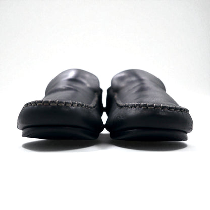 Salvatore Ferragamo ドライビングシューズ ローファー スリッポン 26cm ブラック レザー イタリア製