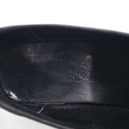 Salvatore Ferragamo ドライビングシューズ ローファー スリッポン 26cm ブラック レザー イタリア製