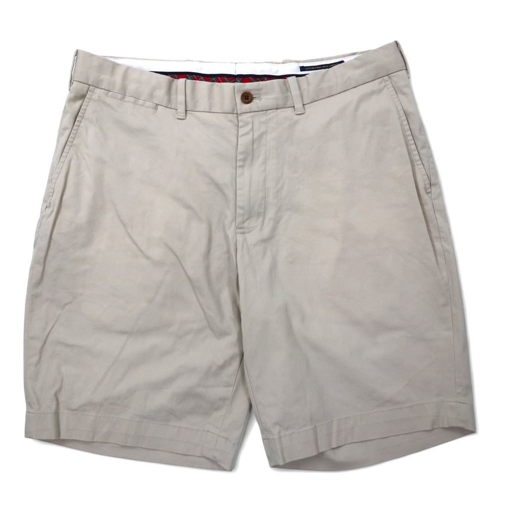 日本然リトテ-古着オンライン-POLO GOLF RALPH LAUREN ポロチノ ショーツ ハーフパンツ 34 ベージュ コットン ストレッチ COTTON TWILL WITH STRETCH-POLO GOLF RALPH LAUREN Polochino Shorts Half Pants 34 Beige Cotton Stretch COTTON TWILL WITH STRETCH