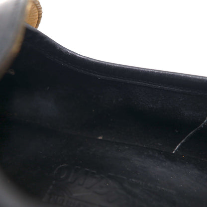 Salvatore Ferragamo ドライビングシューズ ローファー スリッポン 26cm ブラック レザー イタリア製