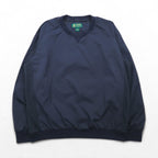 Brooks Brothers Waterproof Pullover Nylon Jacket, Size L, Navy, Side Ribs, St. Andrews Links