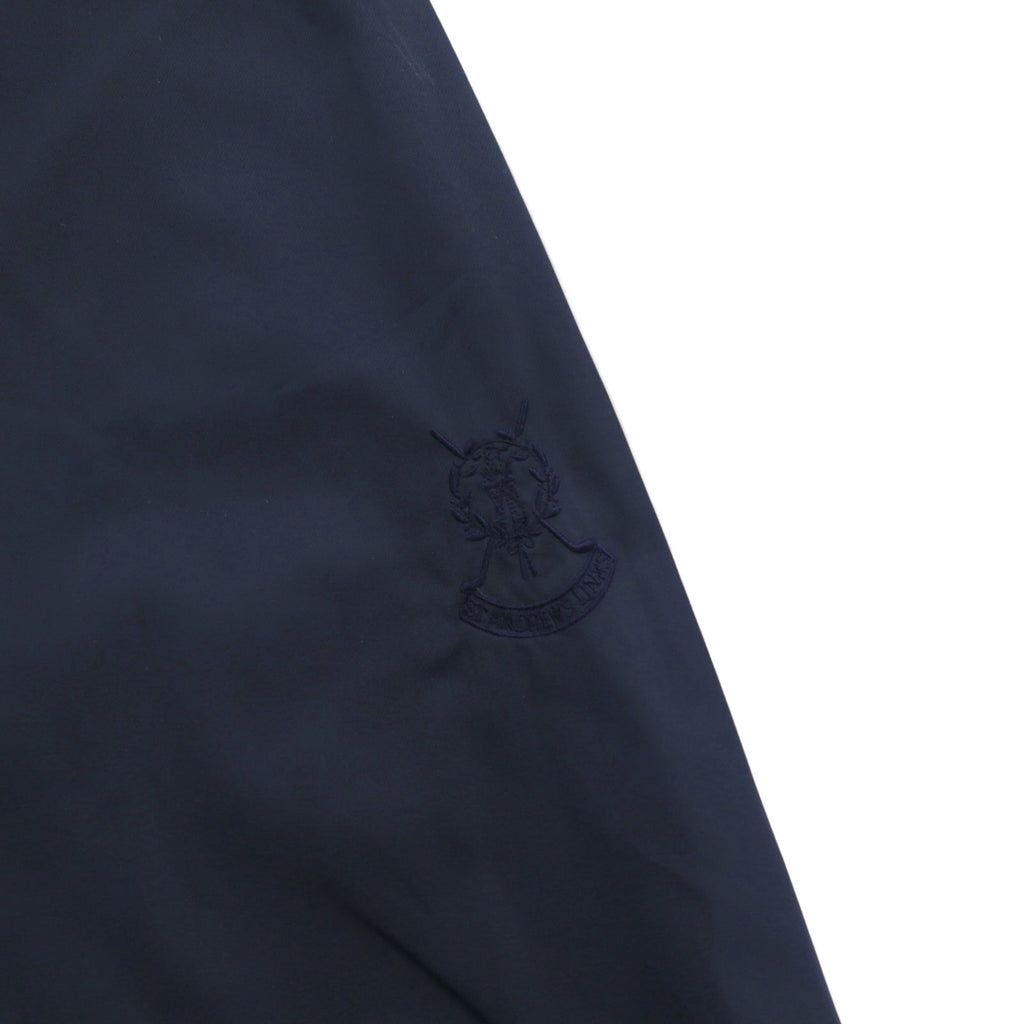 Brooks Brothers Waterproof Pullover Nylon Jacket, Size L, Navy, Side Ribs, St. Andrews Links