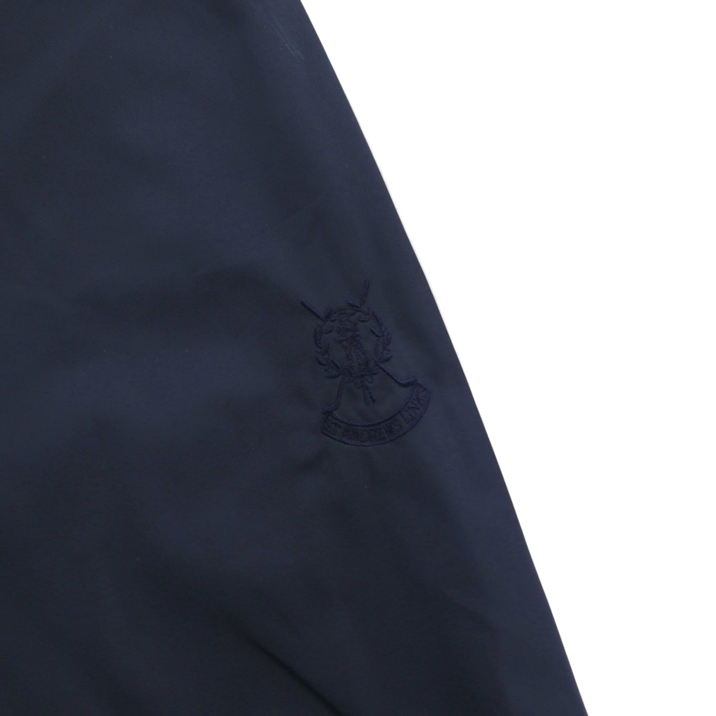 Brooks Brothers ピステ プルオーバー ナイロンジャケット L ネイビー サイドリブ 防水 ST ANDREWS LINKS