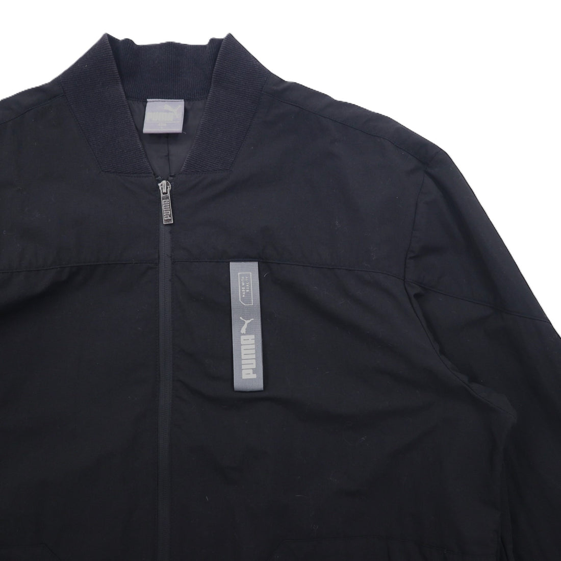PUMA Woven Jacket Windbreaker L Black Nylon Logo 581075