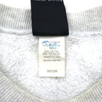 JC PENNEY 90s USA Made Crew Neck Sweatshirt, Size L, Gray, Solid Color, USA Olympic Logo Embroidery