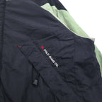 POLO JEANS Co. RALPH LAUREN 90年代 フード収納式 マウンテンパーカー L グリーン ブラック ナイロン リップストップ