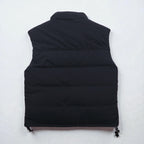 THE NORTH FACE ヌプシ グースダウン ベスト M ブラック ナイロン フード収納 ドローコード