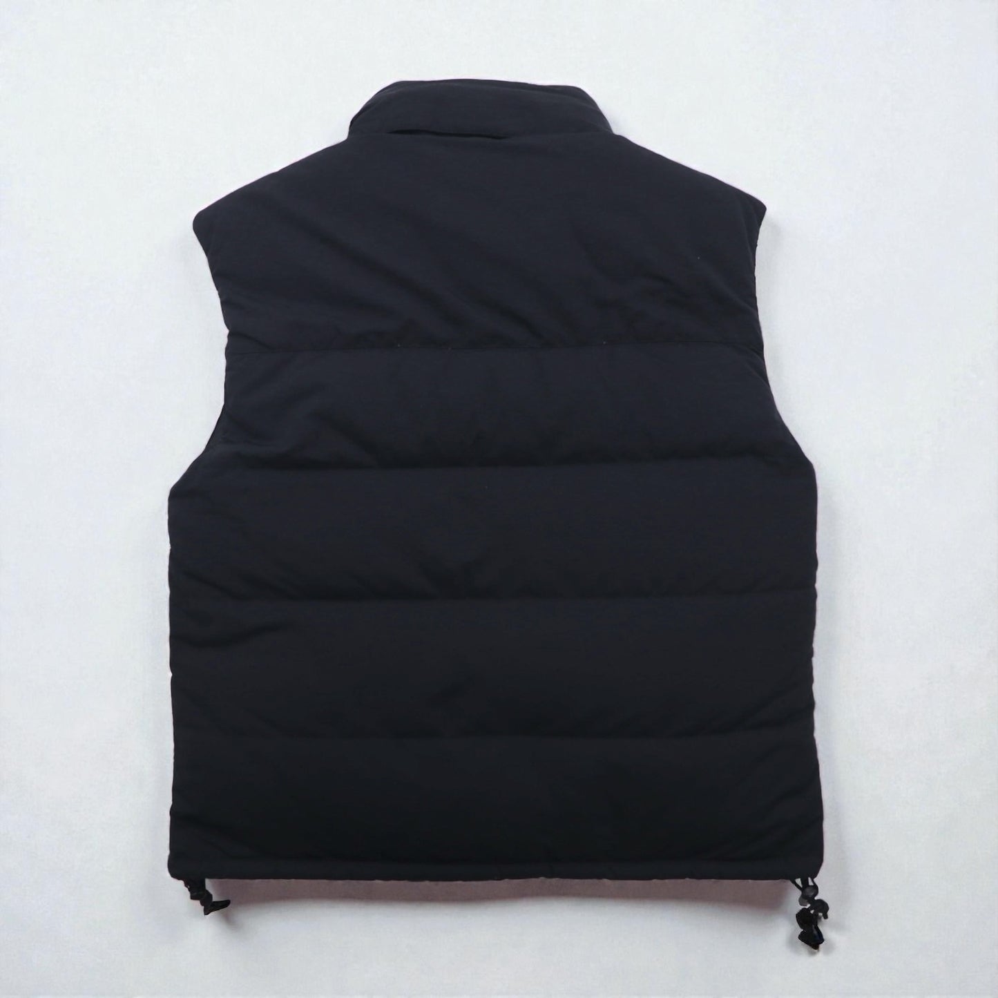 THE NORTH FACE ヌプシ グースダウン ベスト M ブラック ナイロン フード収納 ドローコード