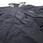 POLO JEANS Co. RALPH LAUREN 90年代 フード収納式 マウンテンパーカー L グリーン ブラック ナイロン リップストップ