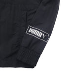 PUMA Woven Jacket Windbreaker L Black Nylon Logo 581075