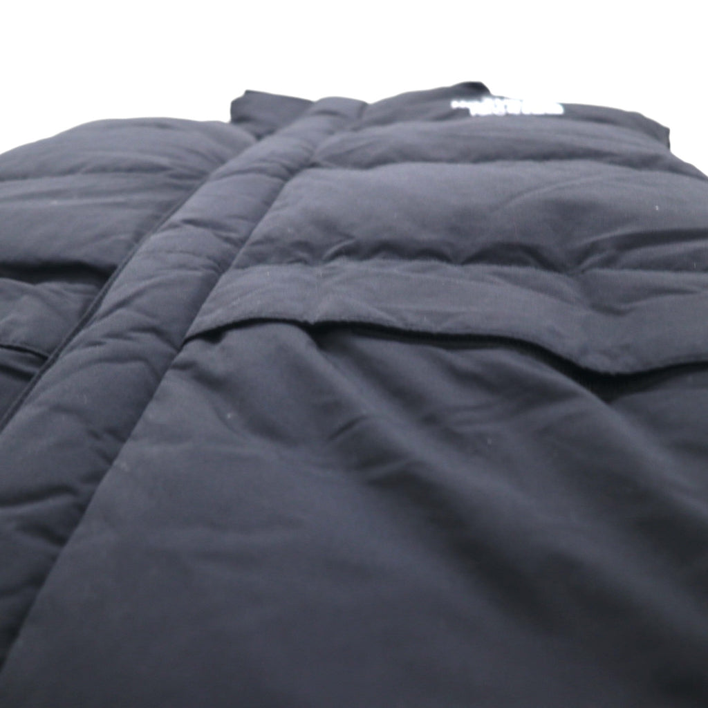 THE NORTH FACE ヌプシ グースダウン ベスト M ブラック ナイロン フード収納 ドローコード