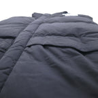 THE NORTH FACE ヌプシ グースダウン ベスト M ブラック ナイロン フード収納 ドローコード