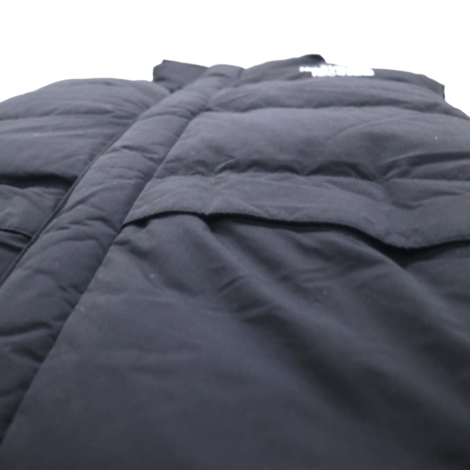 THE NORTH FACE ヌプシ グースダウン ベスト M ブラック ナイロン フード収納 ドローコード