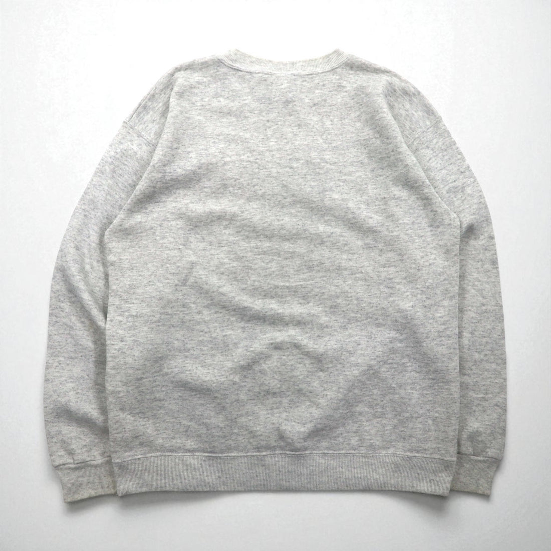 JC PENNEY 90s USA Made Crew Neck Sweatshirt, Size L, Gray, Solid Color, USA Olympic Logo Embroidery