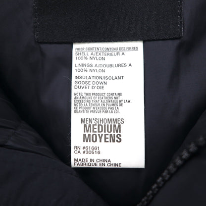 THE NORTH FACE ヌプシ グースダウン ベスト M ブラック ナイロン フード収納 ドローコード