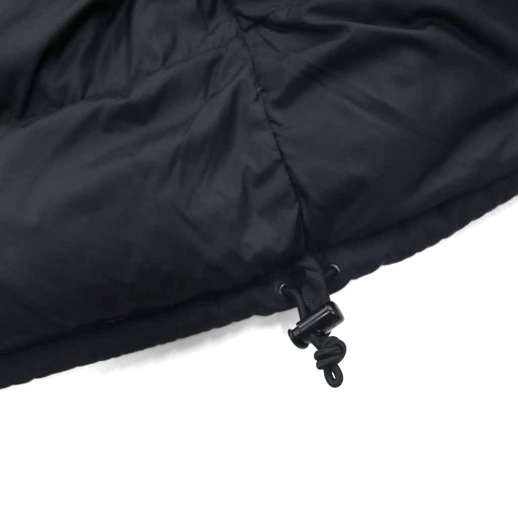 THE NORTH FACE ヌプシ グースダウン ベスト M ブラック ナイロン フード収納 ドローコード