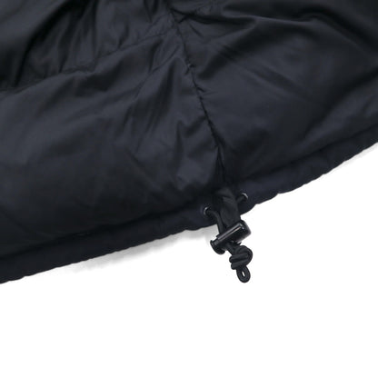 THE NORTH FACE ヌプシ グースダウン ベスト M ブラック ナイロン フード収納 ドローコード