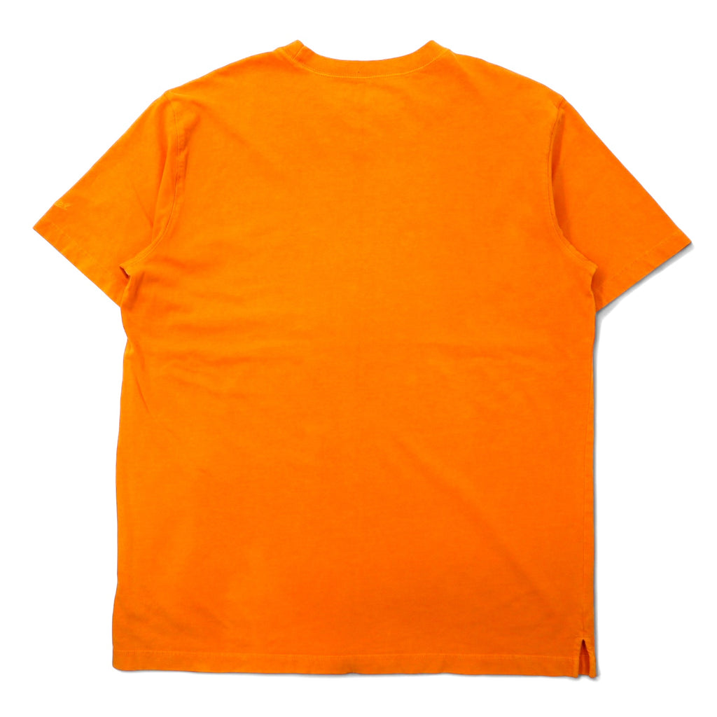 Woolrich ヘビーウェイト Tシャツ XL オレンジ コットン 前V ビッグサイズ